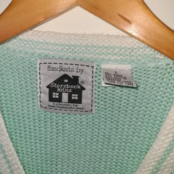 Storybook Knits Floral Cardigan Butterfly L - Picture 8 of 12